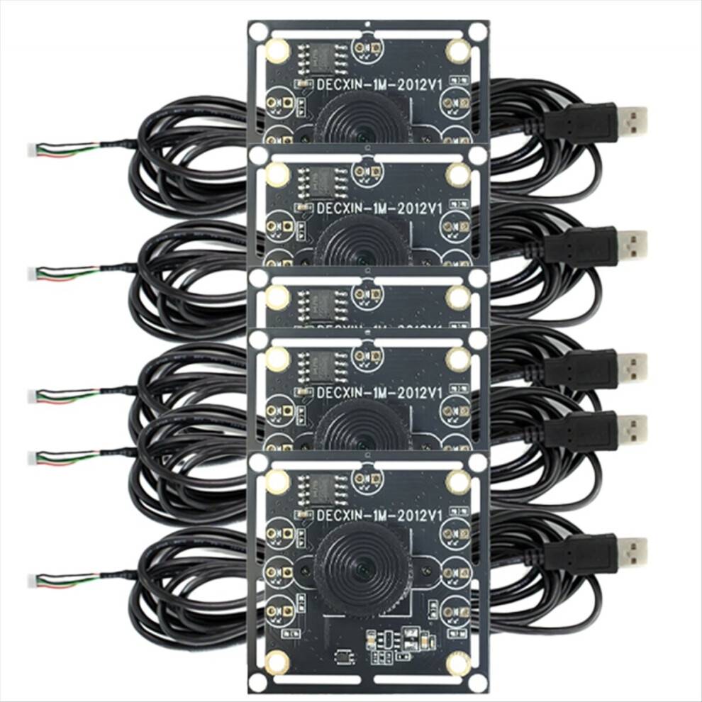 Saudism 5PCS 100 Degree Camera Module 1MP USB Free Driver