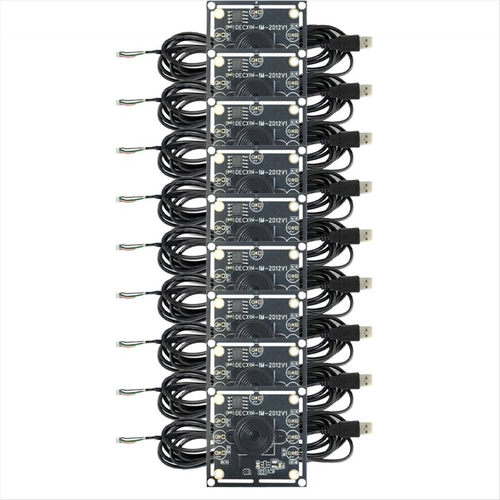 Saudism 9Pcs 100 Degree Camera Module 1MP USB Free Driver