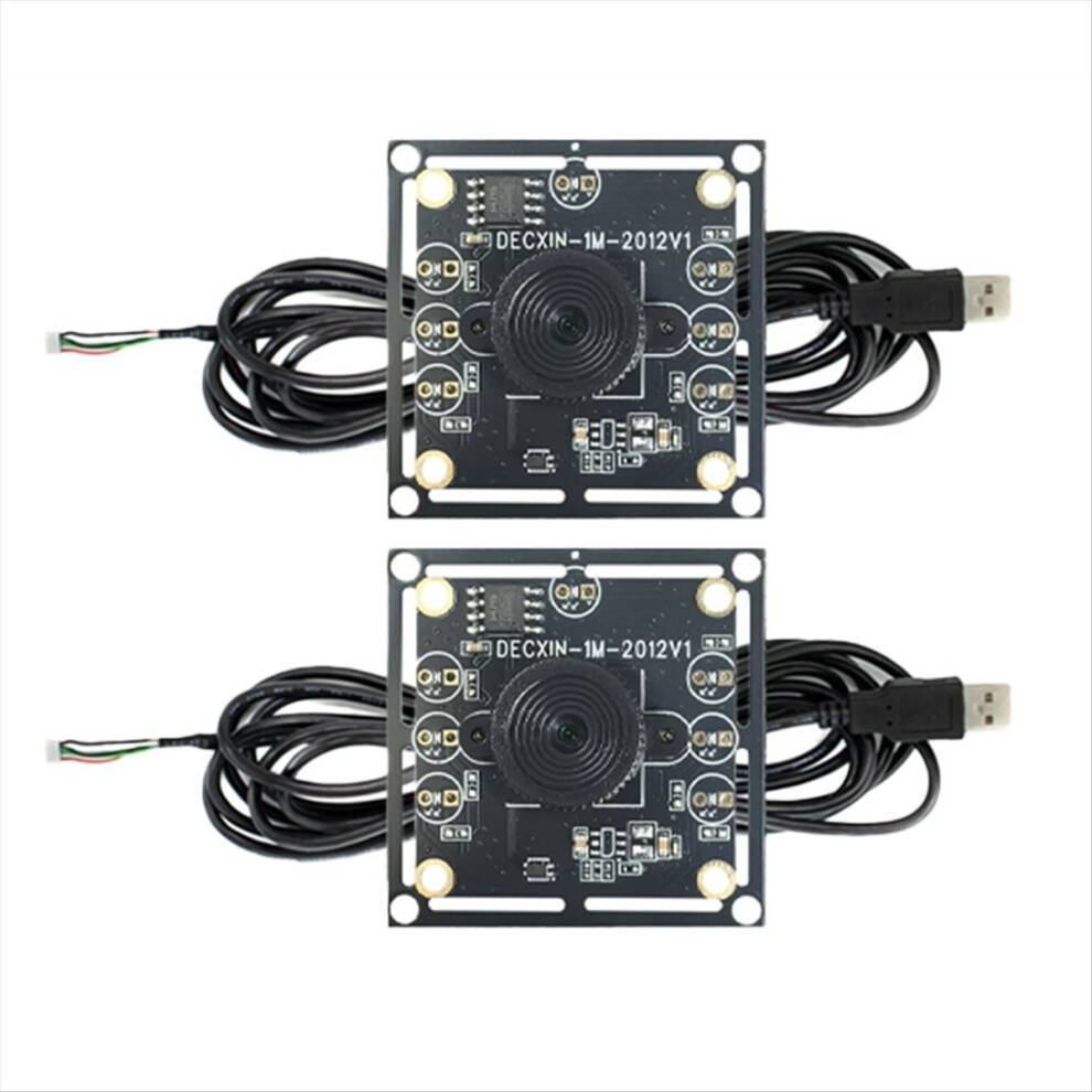 Saudism 2Pcs 100 Degree Camera Module 1MP USB Free Driver