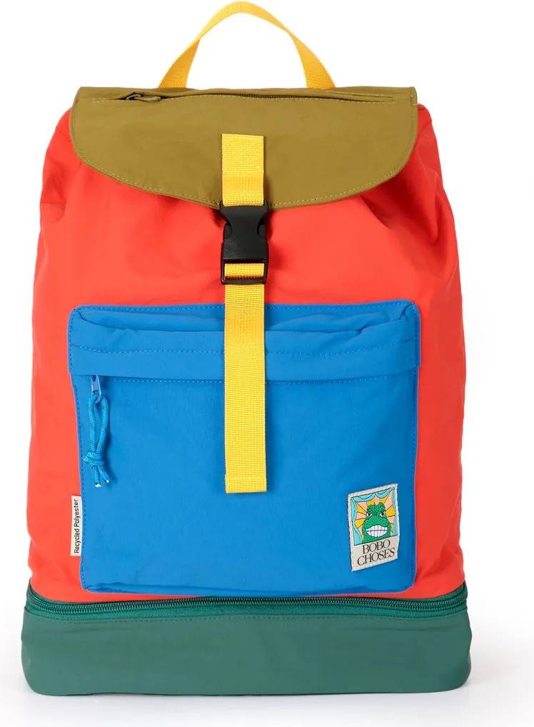 Bobo Choses Colorblock Backpack - Red