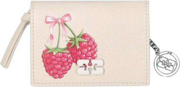 Ganni Raspberry Card Holder Läder - Dam
