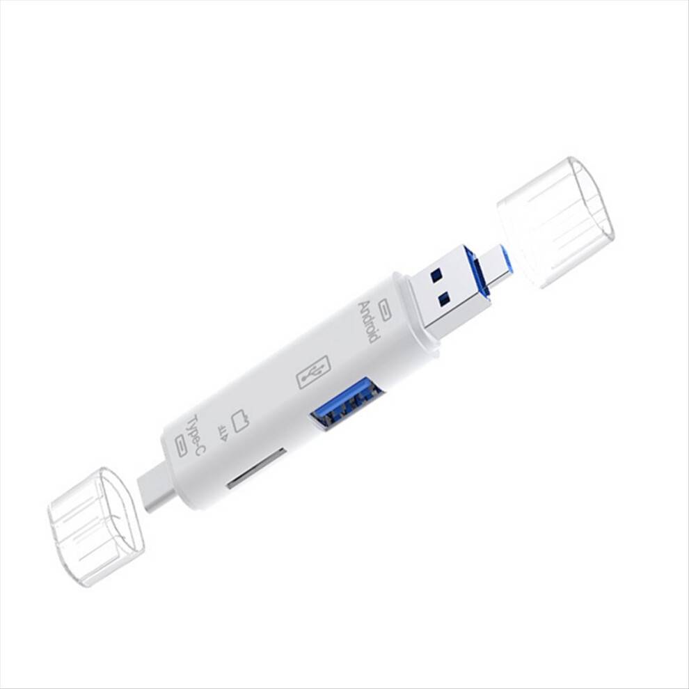 Saudism Card Reader OTG Function Support USB 2.0 Memory White