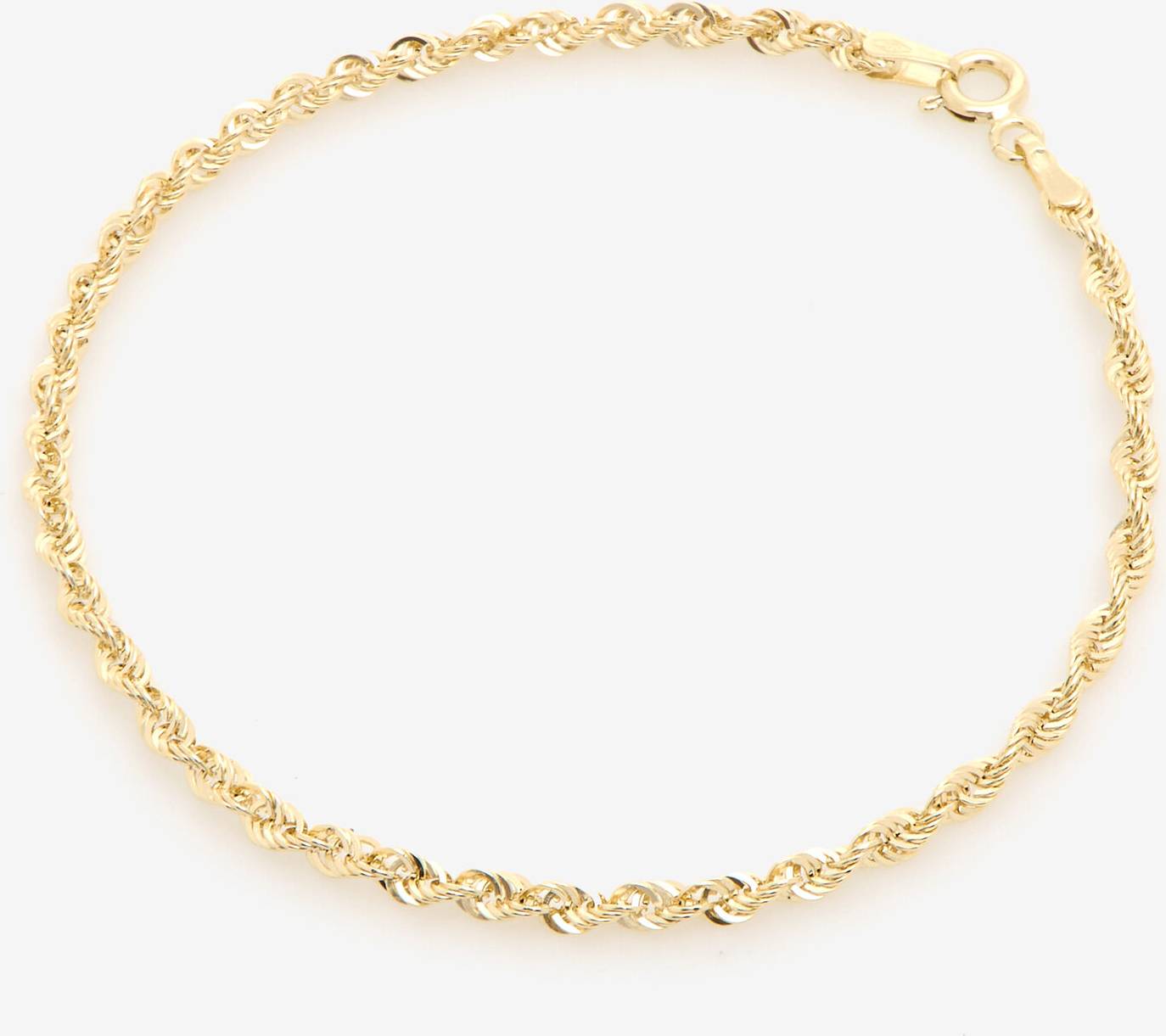 9ct gold bracelets Maestro 9ct Gold Rope Chain Bracelet