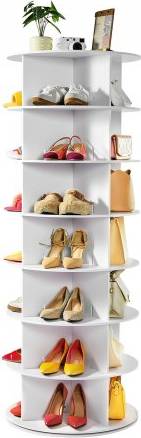 VEVOR 7 Tiers Rotating Shoe Rack Tower Shoe Rack
