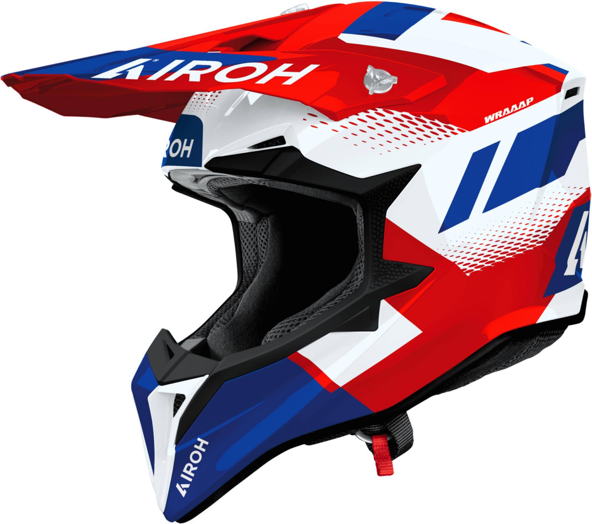 Wraaap Vision Off-road Helmet - Blauw/Rood