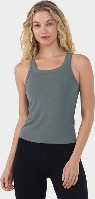 Tavi Ribbed Tank - Green