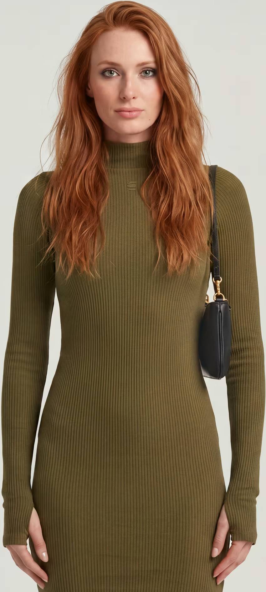 G-Star Rib Slim Dress - Green