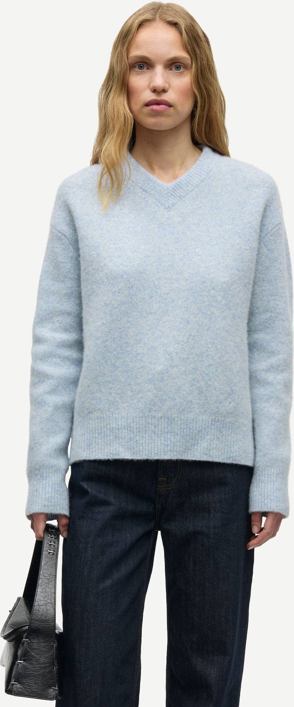 Samsøe Samsøe Samelody Vneck Sweaters - Kvinde