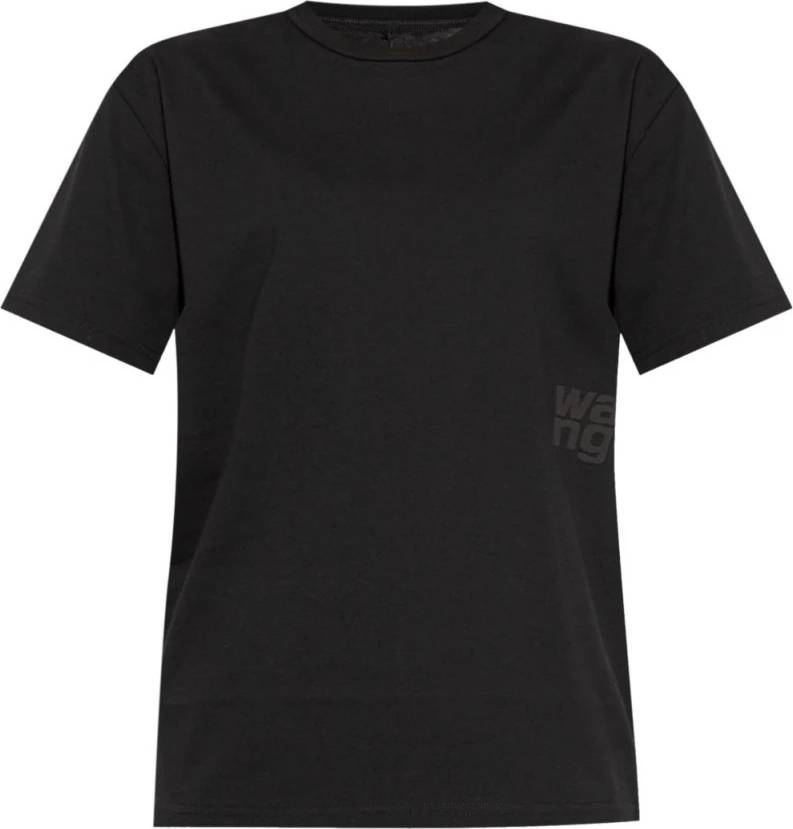 Sort Logo Tee T-shirts Polos - Sort