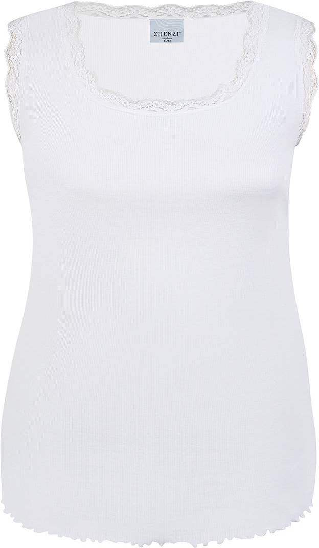 Lara Rib Top - Hvid