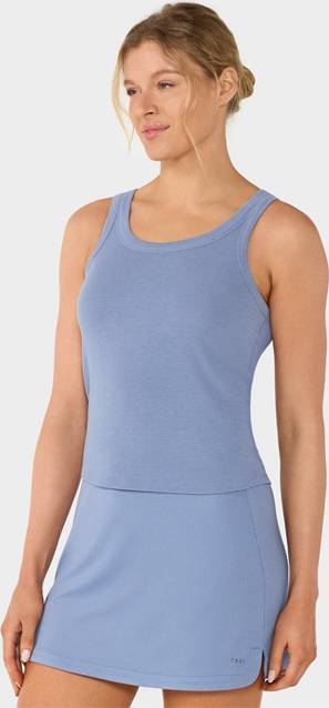 Tavi Ribbed Tank - Serene Blue