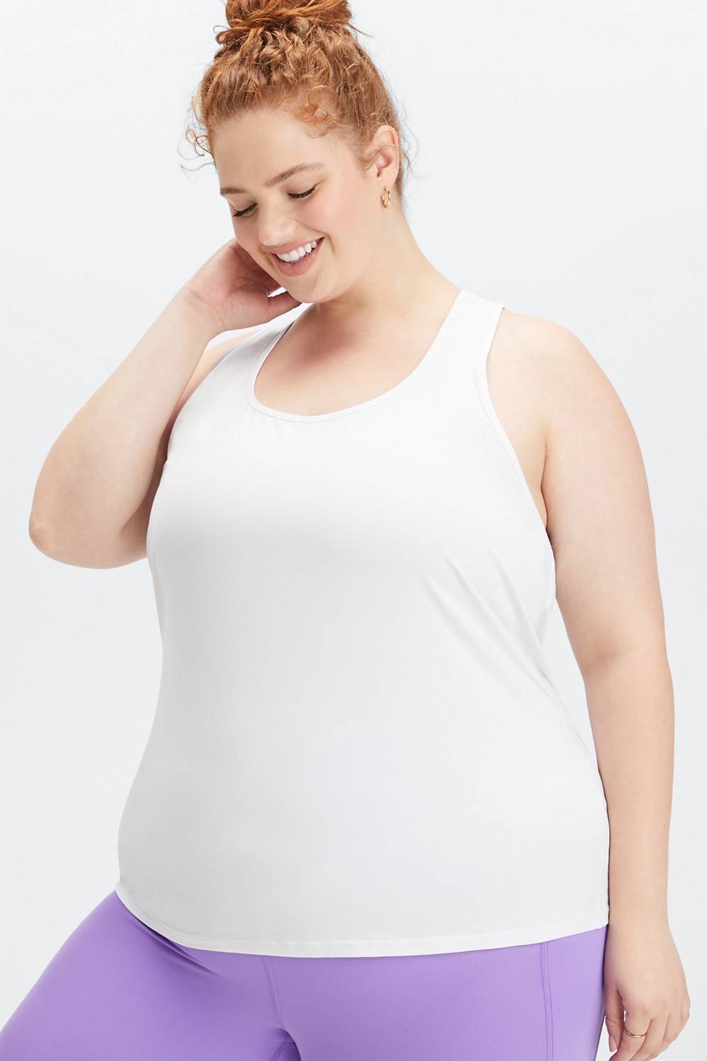 Fabletics Phoenix Lite Racerback Tank Womens White