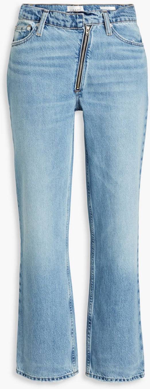 Frame Cropped Angled Zipper Rhode - 27