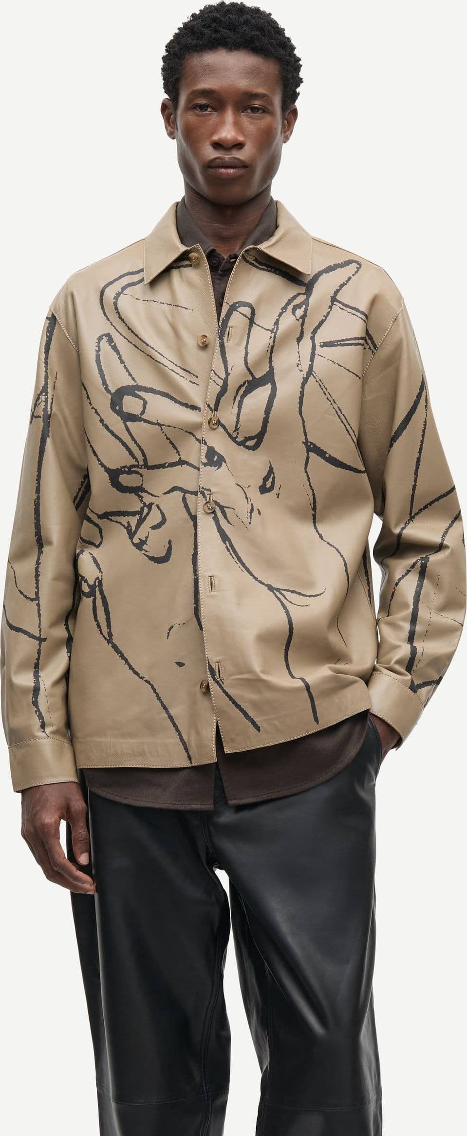 Samsøe Samsøe Sagiles Leather Shirt