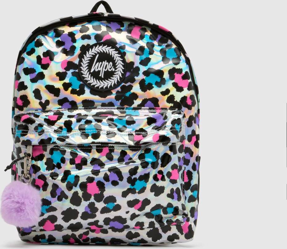 Silver Leopard Backpack
