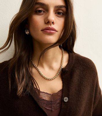 New Look Gold Tone Rope Chain Necklace