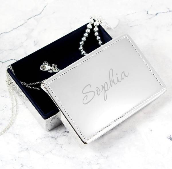Rectangular Jewellery Box - Personalised Name