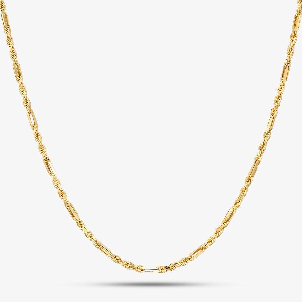9ct gold chain Gold Classic 9ct Yellow Figaro Rope Chain