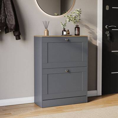 Lassic Vida Designs 2 Drawer Shoe Storage Cabinet Shoe Rack