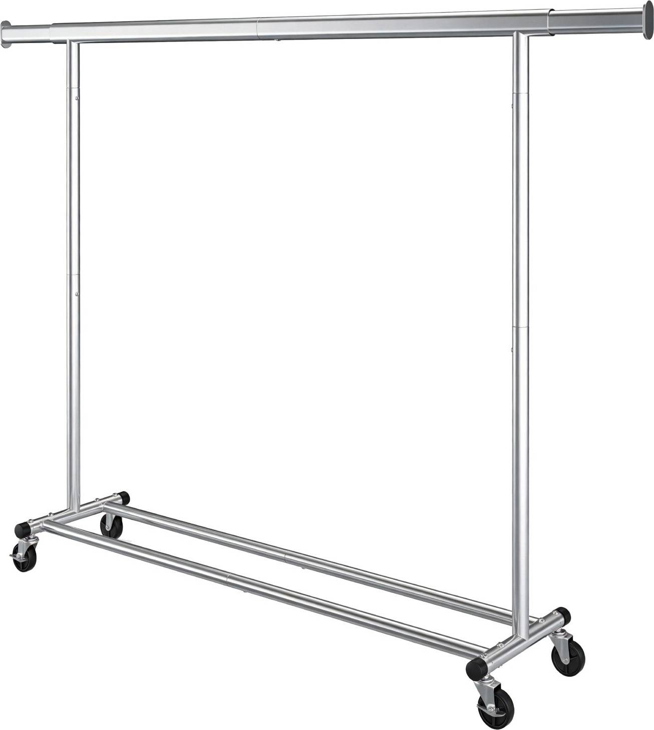 Songmics Single-Rod Clothing Rack With Wheels Clothes Rack