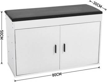 Shoe bench B&Q White Shoe Bench Storage Rack Shoe Rack