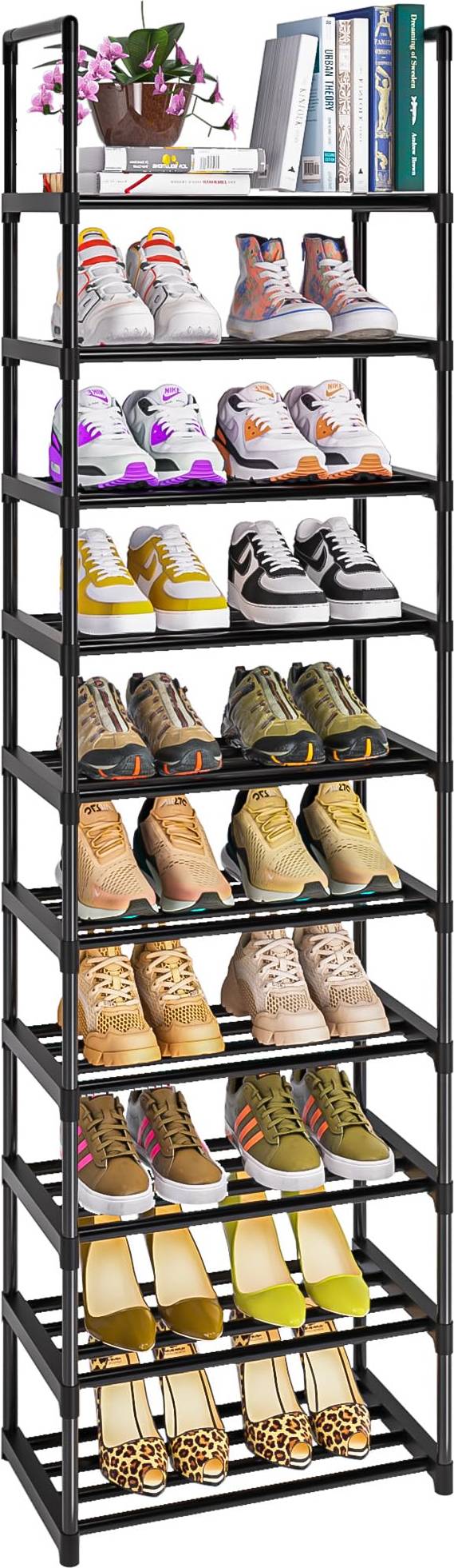 10 Tier Metal Shoe Rack