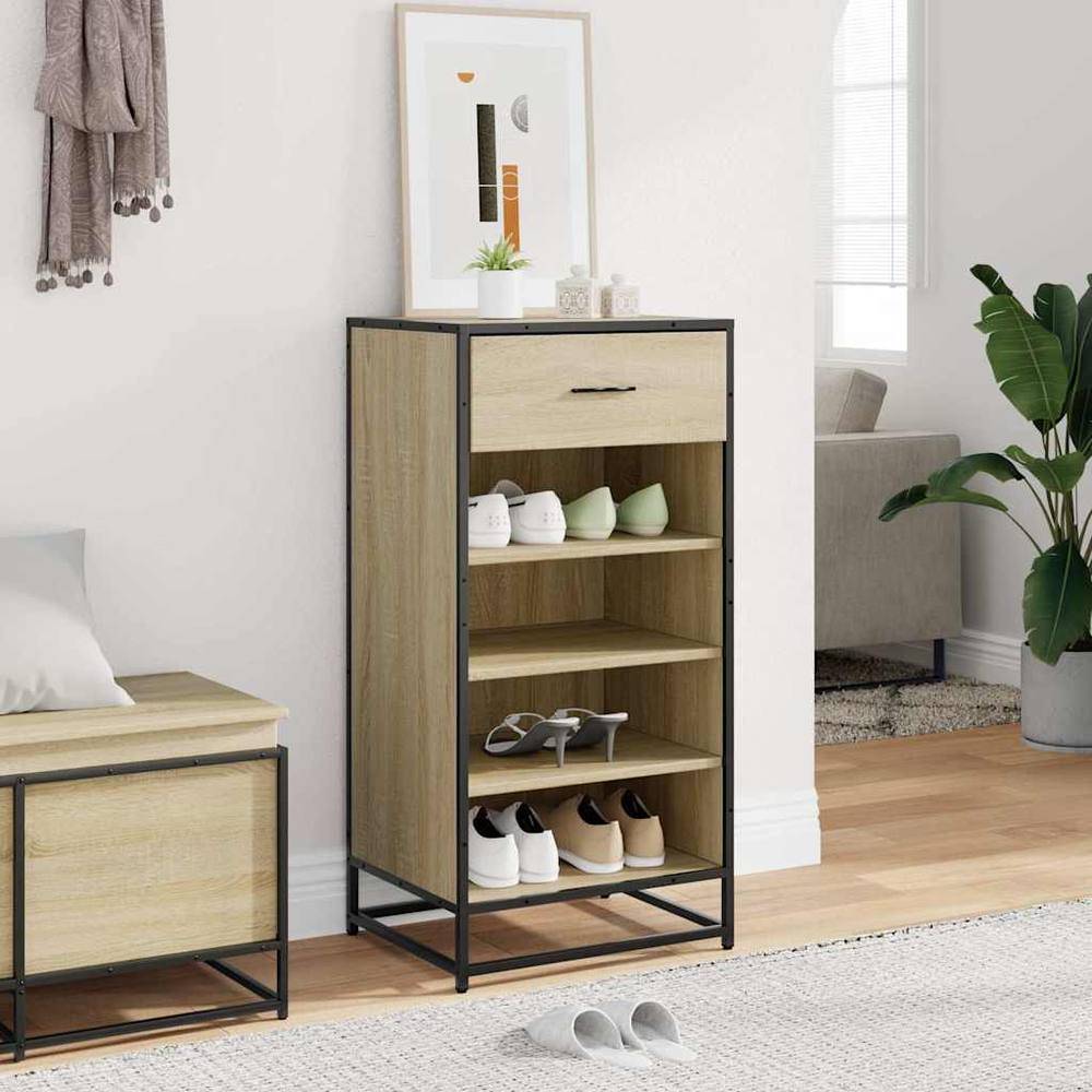 Berkfield Home Shoe Rack Sonoma Oak Shoe Rack