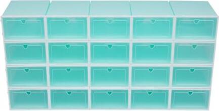 Storage boxes for shelves 20 Pack Shoe Storage Boxes Clear Shoe Rack