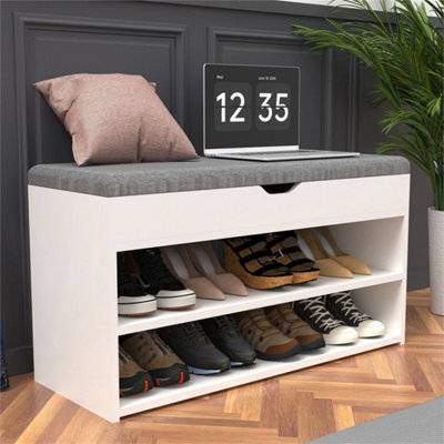 Rack cabinet B&Q Shoe Bench Storage Rack Cabinet Organiser Shoe Rack