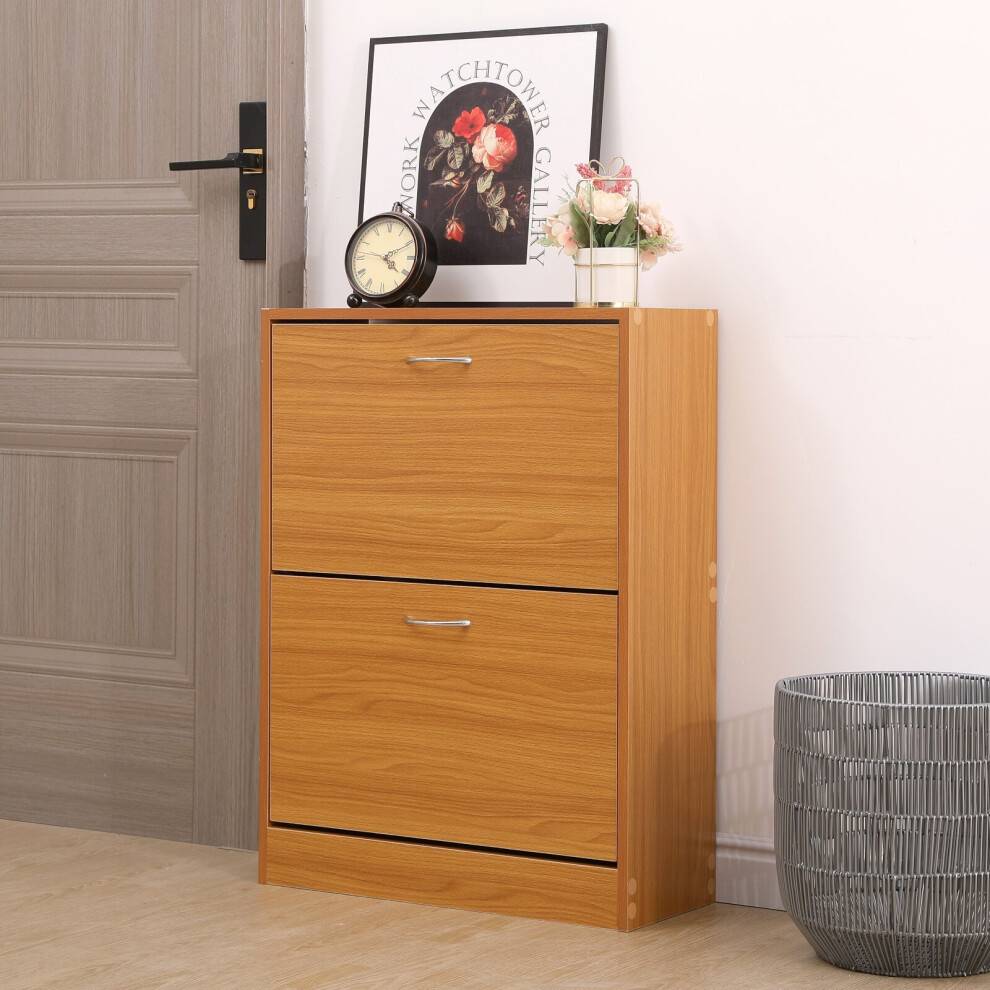 AVC Designs Drawer Shoe Cabinet Storage Cupboard Rack Shoe Rack
