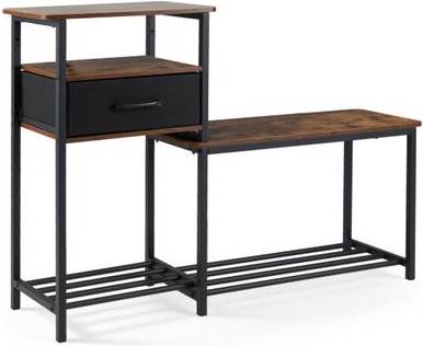 3 tier shoe bench Costway 3-Tier Shoe Storage Rack Bench with Drawer Shoe Rack
