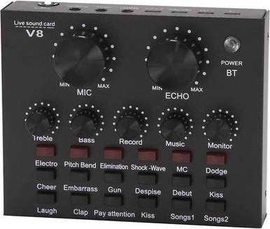 Sodial V8 Sound Card Audio Set Interface