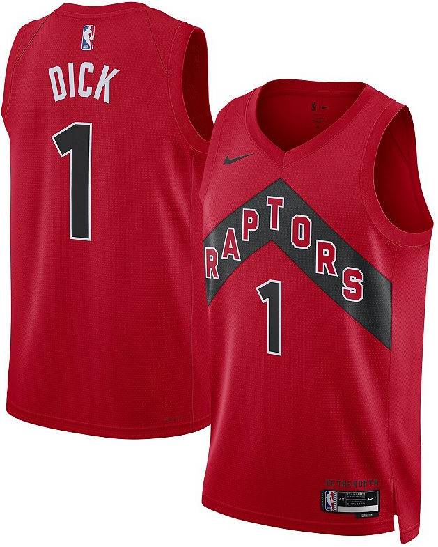 Nike Gradey Dick Red Toronto Raptors Swingman Player Jersey - Rpt Red