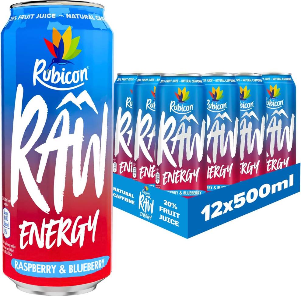 Rubicon RAW Raspberry Blueberry 500ml Pack 12 pcs
