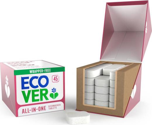 Dishwasher tablets ecover Ecover All-In-One Dishwasher Tablets Contains Salt Rinse Aid
