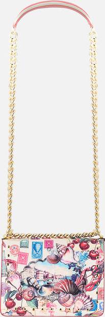 Crossbody Box Bag With Chain And Keyring