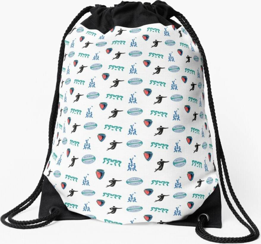 Famgem Drawstring Bag Rugby Variety Pack Sport Gym Shoe Backpack