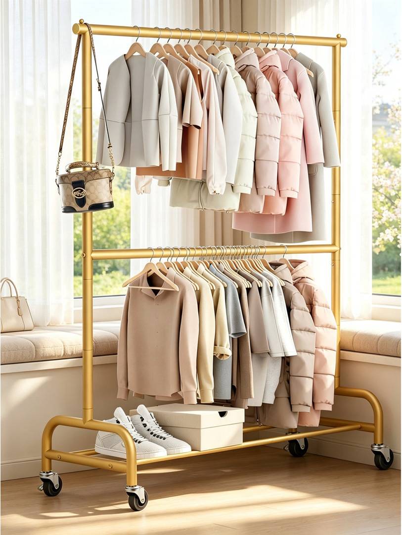 Rebrilliant Adjustable Clothes Rack