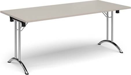 Dams Rectangular Folding Leg Table With Chrome Legs Table