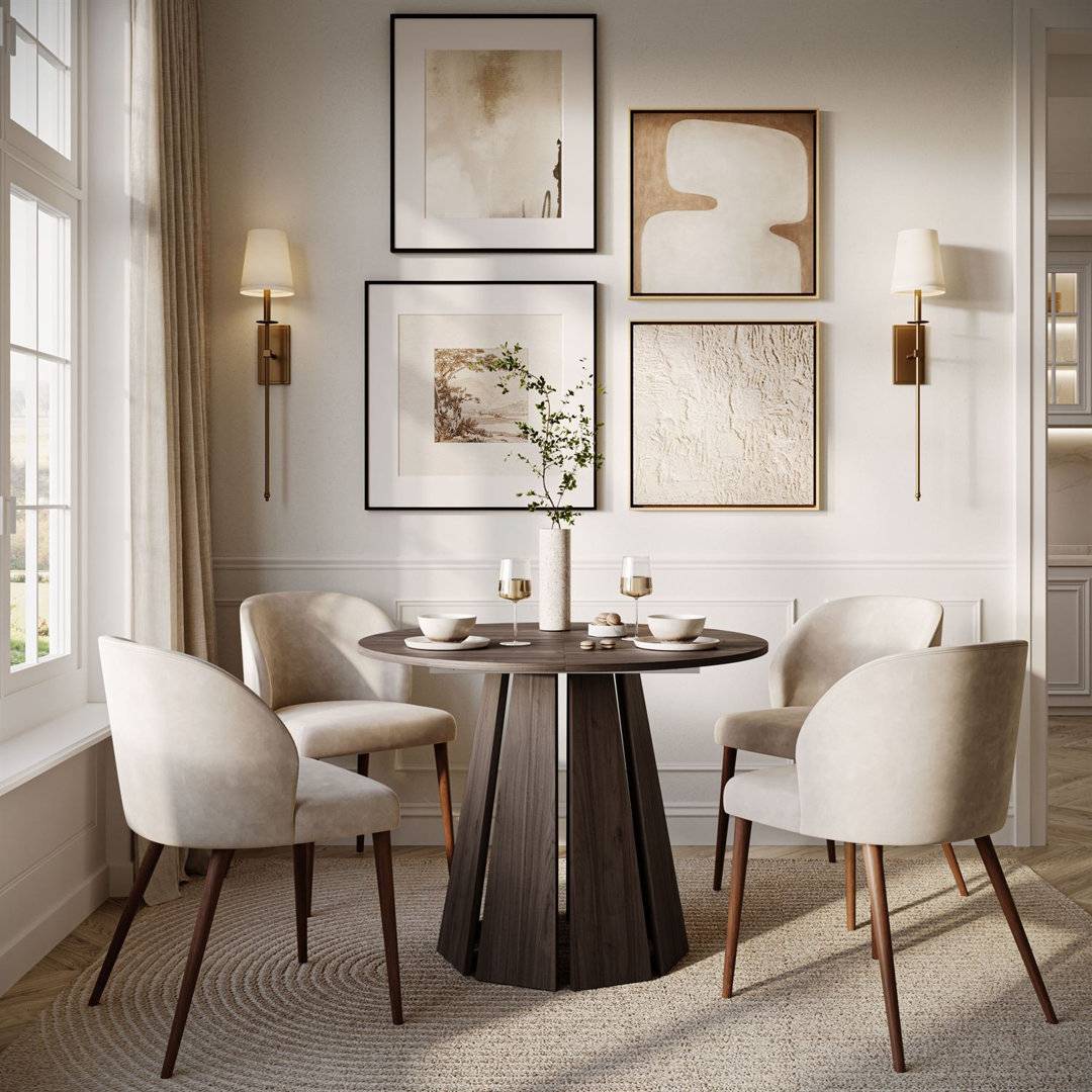 Metro Lane Extendable Walnut Dining Table Dining Table