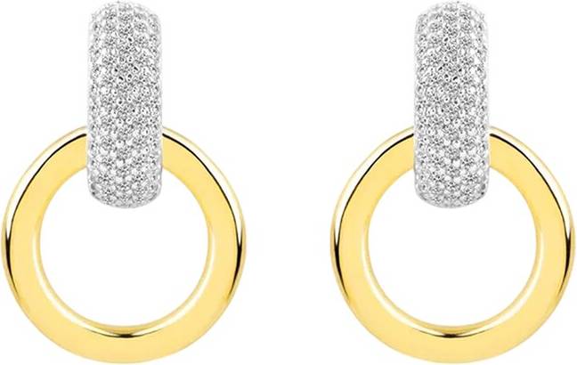 Gabi Rielle 14K Over Silver Cz Stackable Earring
