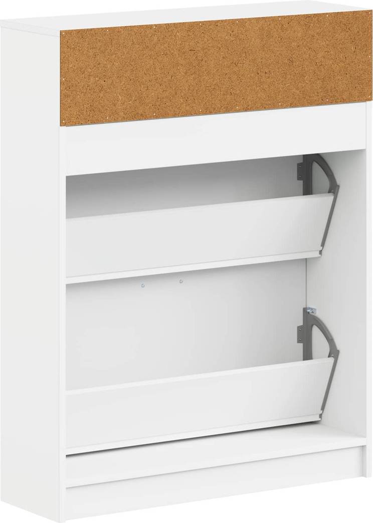 Brayden Studio Shoe Storage White Shoe Rack