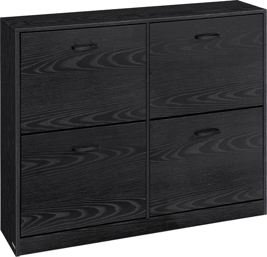 Brayden Studio Shoe Storage Black Shoe Rack