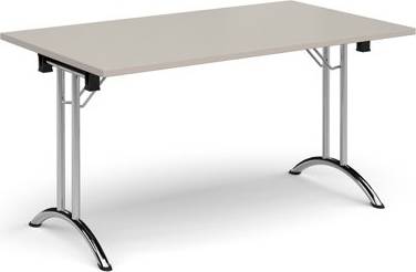 Dams Rectangular Folding Leg Table With Chrome Legs Table