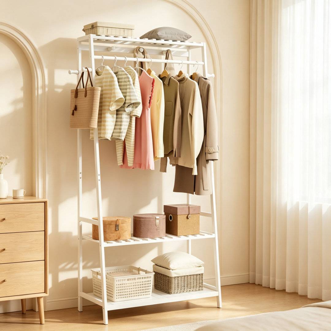 Brayden Studio Adjustable Clothes Rack
