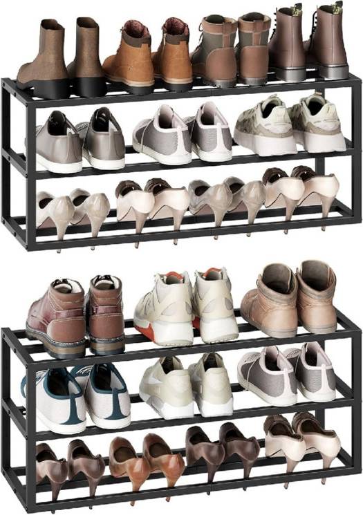 Brayden Studio 2-Pack Wall Mounted Metal Shoe Rack Shoe Rack 39x75cm 2pcs