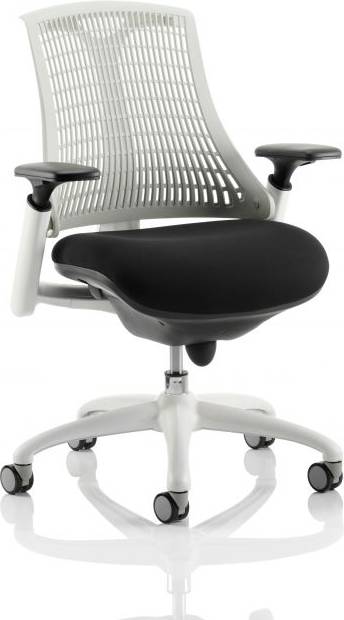 Flex Task Operator Chair White Frame Office Chair