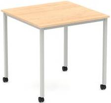Impulse 800mm Straight Table Maple Top Box Table