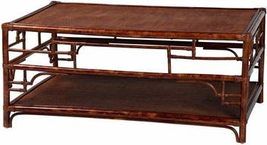 Sunroom Bali & Pari Sebalio Tortoise Natural Rattan Coffee Table Coffee Table