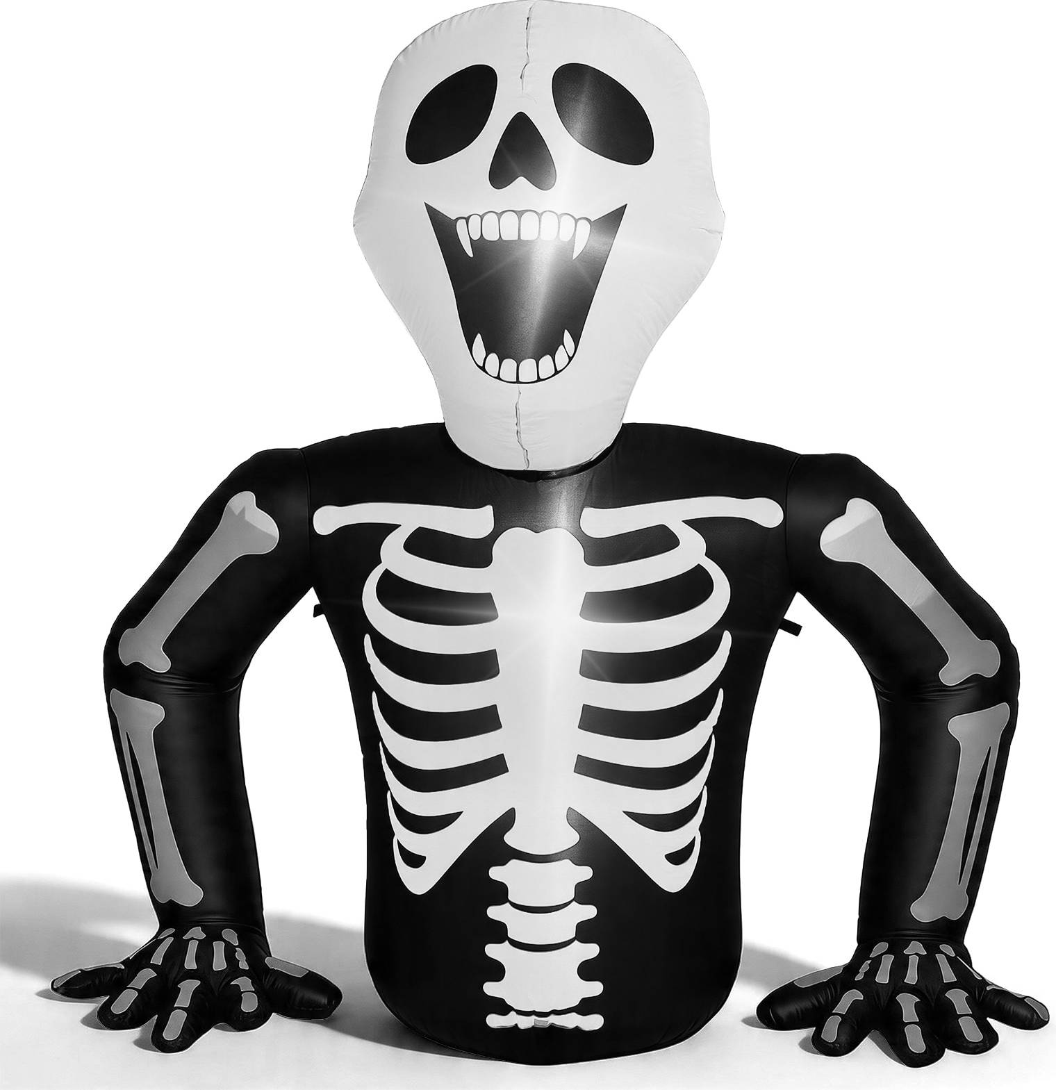 5.9 ft LED Skeleton Torso Inflatable Halloween Decoration